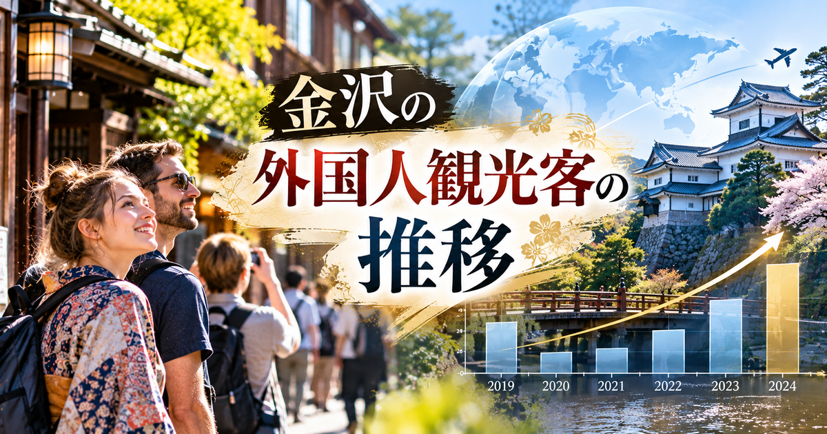 金沢の外国人観光客の推移｜2019〜2024の数字で“増え方”と次の一手が見える！